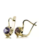 Pendientes Estilo vintage Alejandrita Oro amarillo de 14 quilates vec027y